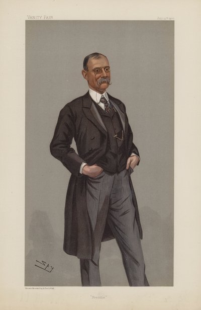 Frederick Treves, Freddie, 19. juli 1900, Vanity Fair tegnefilm (chromolitho) af Leslie Matthew Ward