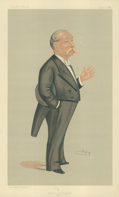 HSH Prins Demtrey Soltykoff, Prins Soltykoff, 6. juli 1889, Vanity Fair-tegneserie af Leslie Matthew Ward