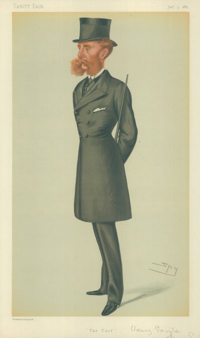 Lord Dorchester, The Turf, 24. marts 1877, Vanity Fair tegneserie af Leslie Matthew Ward