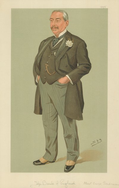 Albert George Sandeman, Bank of England, 12. september 1895, tegneserie af Vanity Fair af Leslie Matthew Ward