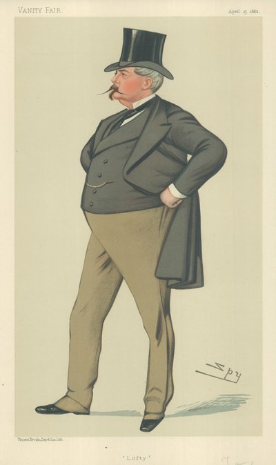 Mr Arthur Loftus Tottenham, Lofty, 15. april 1882, Vanity Fair tegneserie af Leslie Matthew Ward