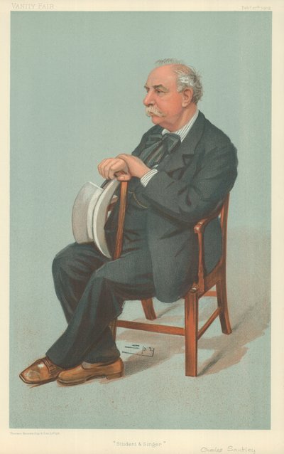 Mr. Charles Santley, Student og sanger, 27. februar 1902, Vanity Fair tegneserie af Leslie Matthew Ward