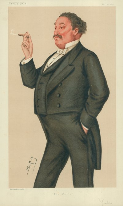 Edmund Hodgson Yates, The World, 16. november 1878, Vanity Fair-tegneserie af Leslie Matthew Ward