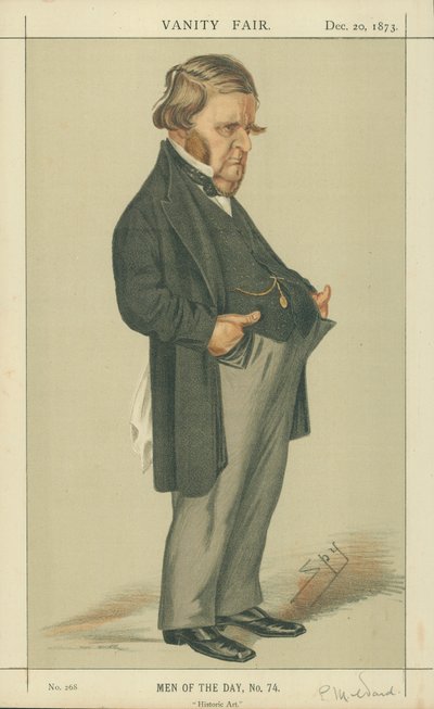 Mr. Edward Matthew Ward, Historisk kunst, 20. december 1873, tegneserie af Vanity Fair af Leslie Matthew Ward