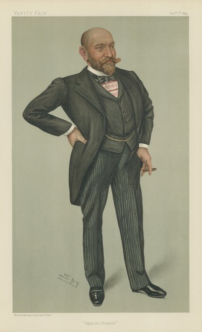 Mr. Ernest Cassel (farve litho) af Leslie Matthew Ward