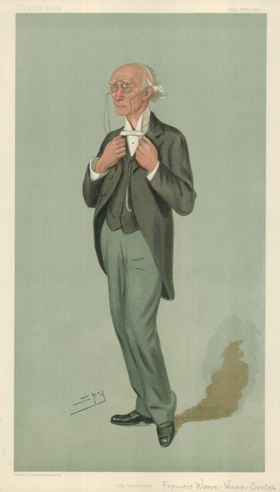 Mr F W Warre-Cornish, The Vice-Provost of Eton, The Vice-Provost, 26. september 1901, Vanity Fair tegneserie af Leslie Matthew Ward