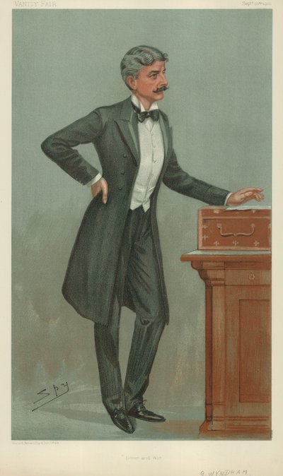 Mr. George Wyndham, Dover and war, 20. september 1900, Vanity Fair tegneserie af Leslie Matthew Ward