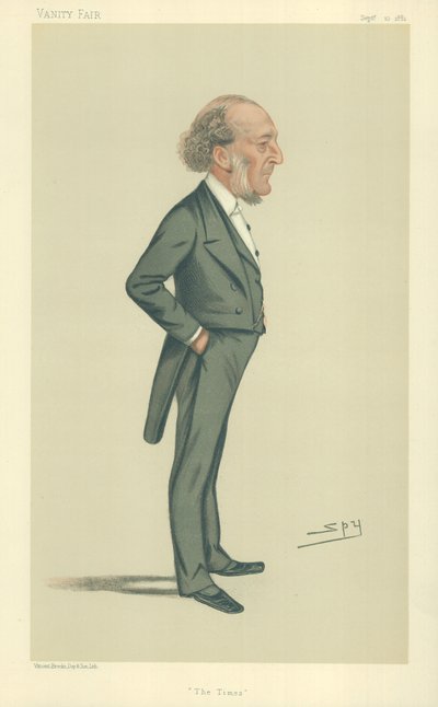 Mr. John Walter, The Times, 10. september 1881, tegneserie af Vanity Fair af Leslie Matthew Ward