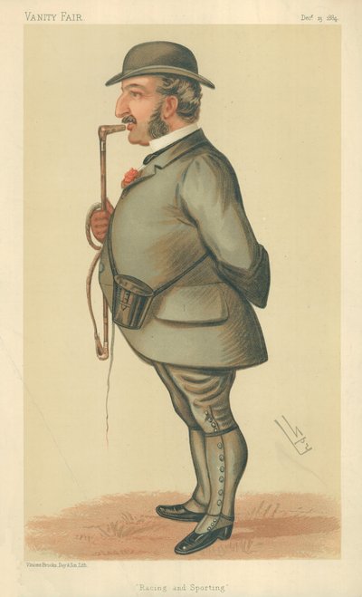 Mr. Leopold de Rothschild, Racing and sporting, 13. december 1884, Vanity Fair tegneserie af Leslie Matthew Ward
