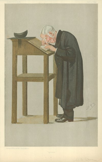 Mr WA Spooner, Spooner, 21. april 1898, Vanity Fair tegneserie af Leslie Matthew Ward