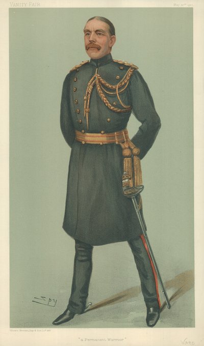 Mr William Dudley Ward, A permanent warrior, 30. maj 1901, Vanity Fair tegneserie af Leslie Matthew Ward
