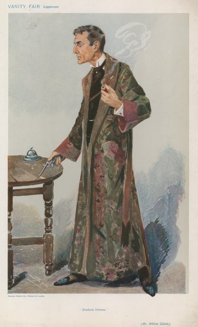 Mr William Gillette af Leslie Matthew Ward