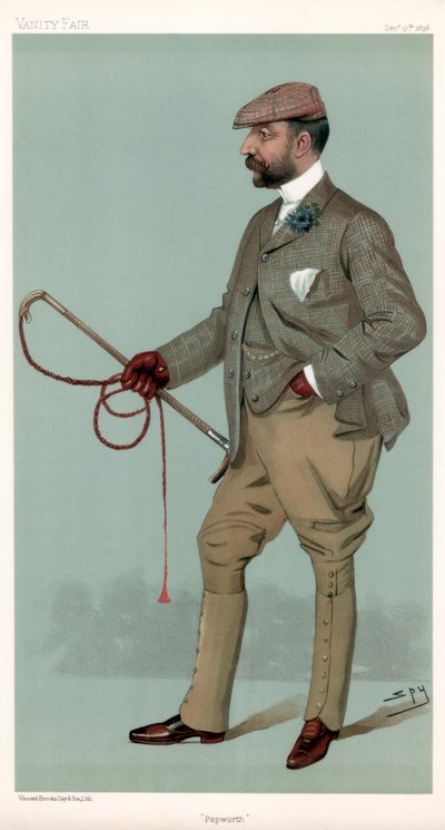 Papworth, Ernest Terah Hooley, British financier, 1896. af Leslie Matthew Ward