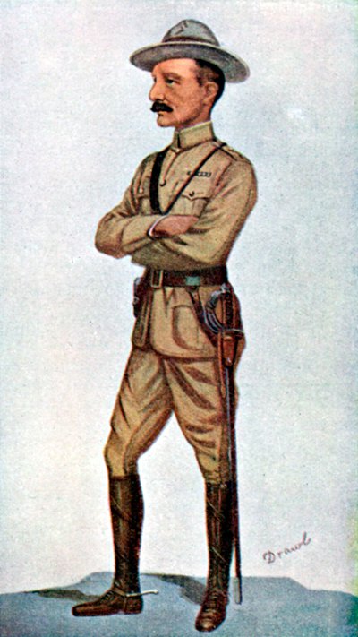 Robert Baden-Powell, engelsk soldat, 1900. af Leslie Matthew Ward