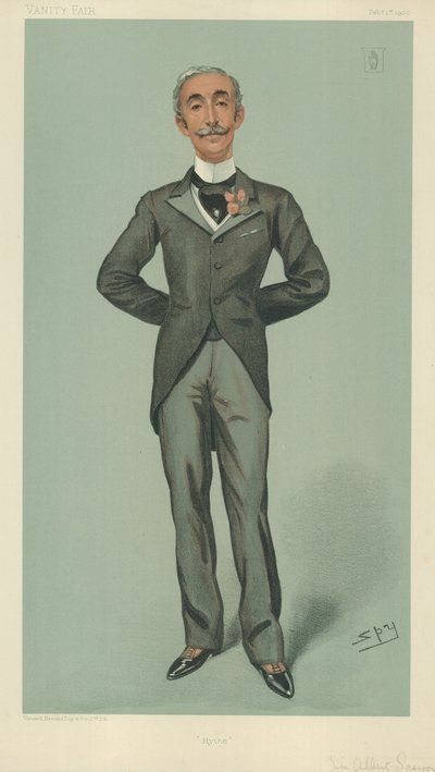 Sir Albert Edward Sassoon, Hyde, 1. februar 1900, tegneserie af Vanity Fair af Leslie Matthew Ward