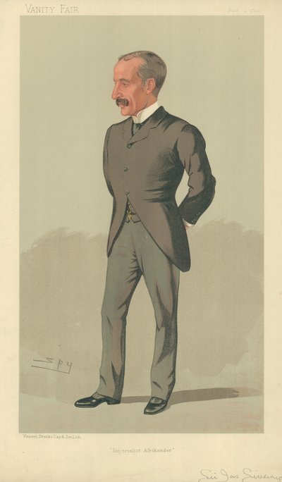 Sir James Sivewright, Imperialistisk Afrikander, 1. juni 1893, Vanity Fair tegneserie af Leslie Matthew Ward
