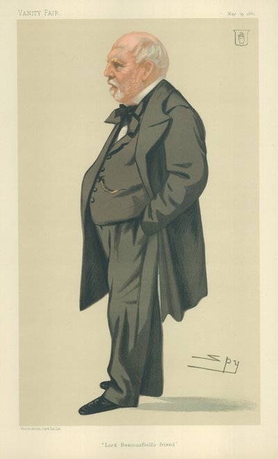 Sir Philip Rose, Lord Beaconsfields ven, 14. maj 1881, Vanity Fair tegnefilm af Leslie Matthew Ward