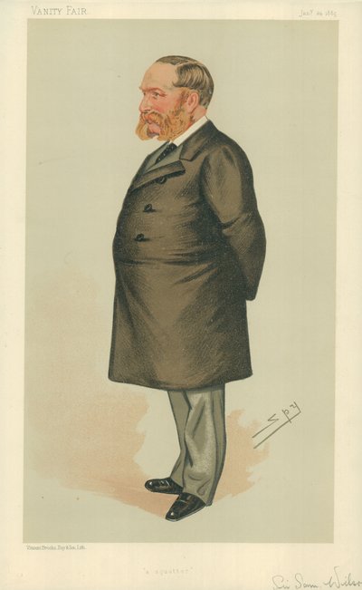 Sir Samuel Wilson, A squatter, 24. januar 1885, Vanity Fair tegneserie af Leslie Matthew Ward