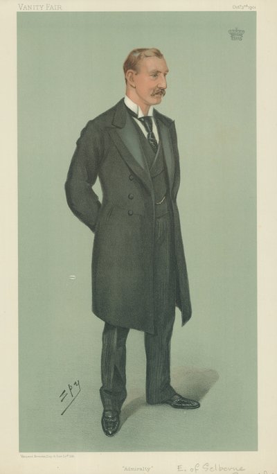 The Earl of Selborne, Admiralty, 3. oktober 1901, Vanity Fair tegnefilm af Leslie Matthew Ward