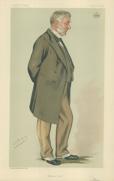 The Earl of Stair, White Dal, 22. september 1883, Vanity Fair tegnefilm af Leslie Matthew Ward