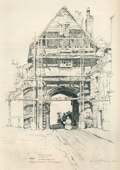 The Gatehouse Rochester, 1925 af Leslie Matthew Ward