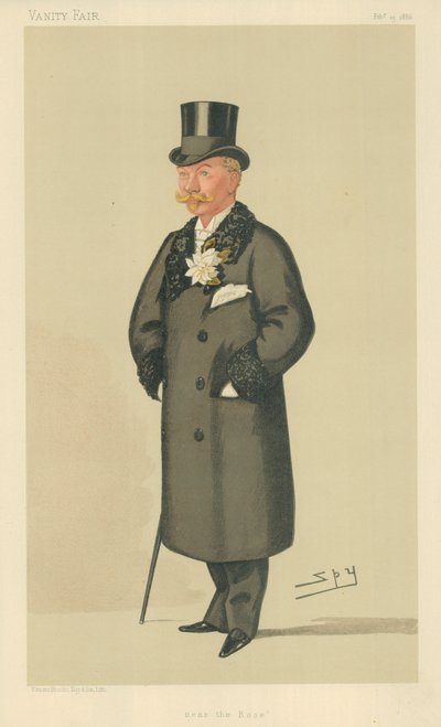 The Hon Harry Tyrwhitt-Wilson, Near the Rose, 13. februar 1886, Vanity Fair tegnefilm af Leslie Matthew Ward