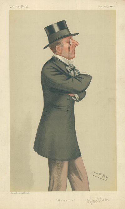 The Hon Percy Scawen Wyndham, Æstetik, 30. oktober 1880, Vanity Fair tegnefilm af Leslie Matthew Ward