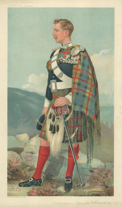 The Marquis of Tullibardine, Scottish Horse, 23. marts 1905, Vanity Fair tegnefilm af Leslie Matthew Ward