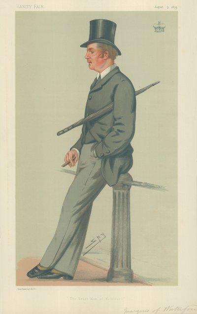 The Marquis of Waterford, The great man of Waterford, 9. august 1879, Vanity Fair tegneserie af Leslie Matthew Ward