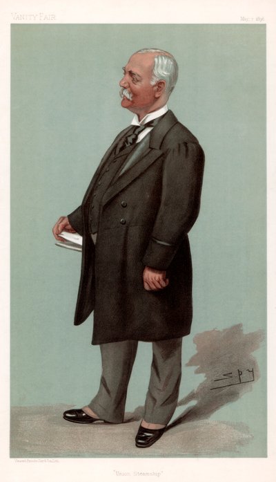 Union Steamship Sir Francis Henry Evans, britisk forretningsmand og politiker, 1896. af Leslie Matthew Ward
