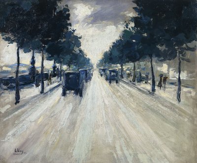 The Embankment, London, 1926 af Lesser Ury