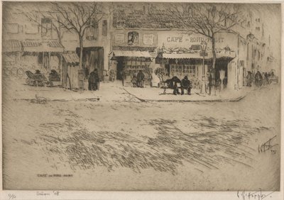 Cafe du Rond Point af Lester George Hornby