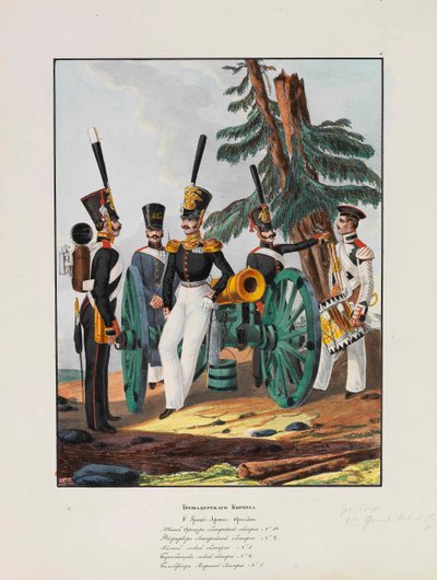 1. grenaderdivision af den kejserlige russiske hær, 1837-1839. af Lev Alexandrovich Belousov