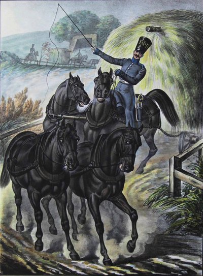 Soldat fra Guards Supply Train Brigade, 1829 af Lev Alexandrovich Belousov