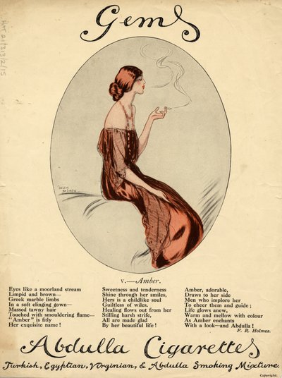 Abdulla Cigaretter, 1920