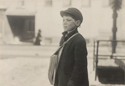 Tony Casale, "Bologna," 11 år gammel solgt aviser i 4 år, Hartford, Connecticut, marts 1909 af Lewis Hine