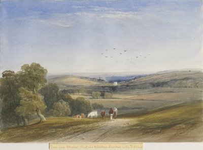 Ellastone Church: watercolor painting, nd [? 19th century] dani af Lewis John Wood