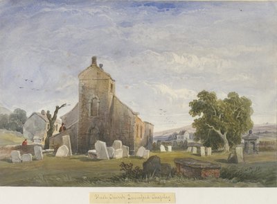 Flash Chapel: akvarel maleri, og [c 1830-1840] af Lewis John Wood