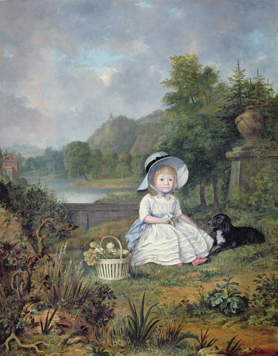 Portræt af Miss Elizabeth Heathcote (olie på lærred) af Lewis Vaslet