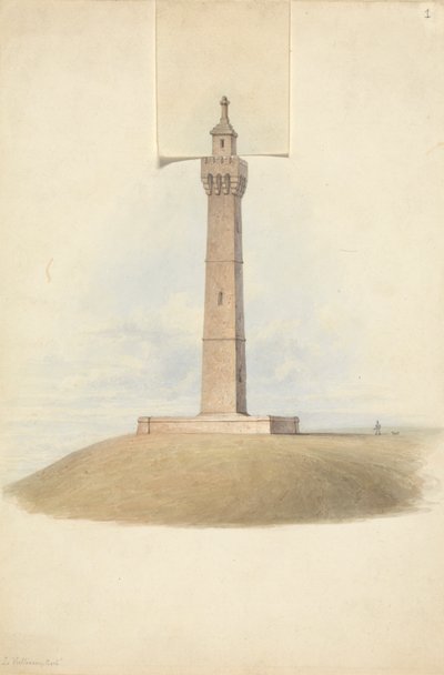 Variant Designs for Somerset Monument: Elevation af Lewis Vulliamy