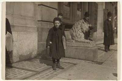 Avisdreng af Lewis W. Hine