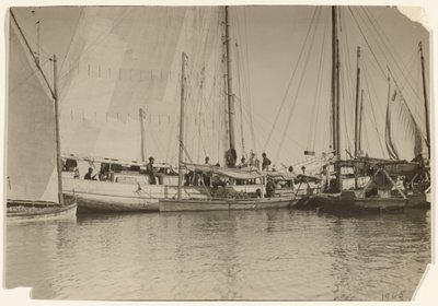 [Østersbåde, Mobile Bay, Alabama] af Lewis W. Hine