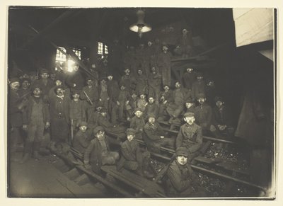 Breaker Boys i Coal Chute, South Pittston, Pennsylvania af Lewis Wickes Hine