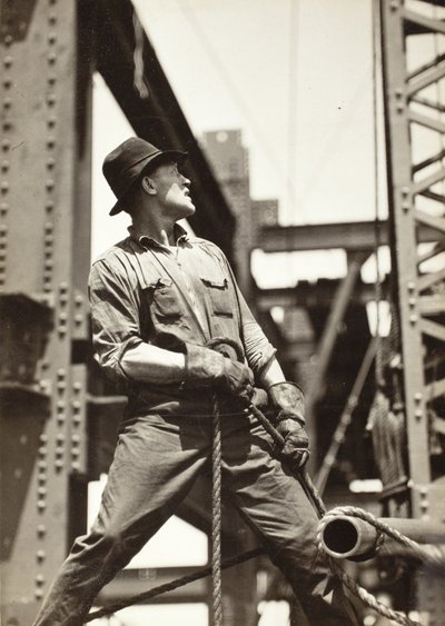 Kranfører på Empire State Building af Lewis Wickes Hine