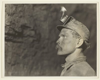 "Follow The Gleam", walisisk minearbejder i Pa. Kulmine en kilometer fra dagslys af Lewis Wickes Hine