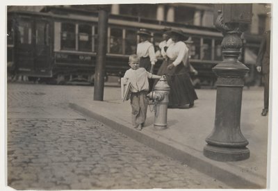 Avis sælger af Lewis Wickes Hine