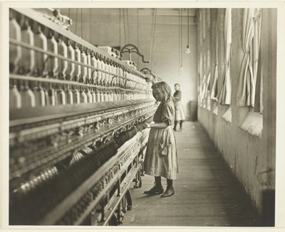 Sadie Pfeifer, en bomuldsspinder, Lancaster, South Carolina af Lewis Wickes Hine