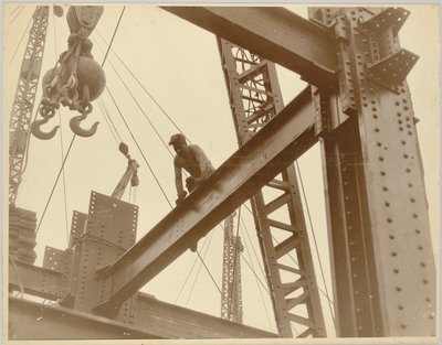 Arbejdere i Empire State Building, ca. 1930 af Lewis Wickes Hine