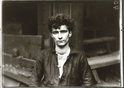 Ung tysk stålarbejder, Pittsburgh af Lewis Wickes Hine
