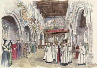 Ceremoniel procession i St Peter